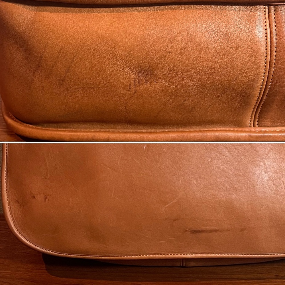 Vintage Coach Carrier Brief Bag in British Tan with Hang Tag - Style 9800 - Picture 14 of 16